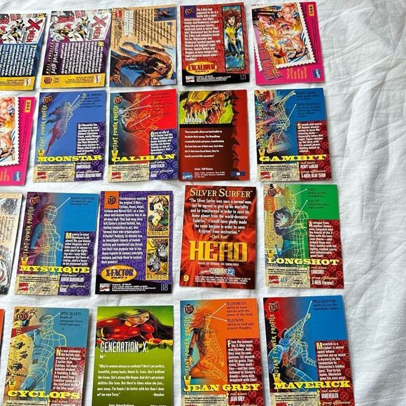 Mixed Vintage Lot 24 Marvel X-Men ‘95 Fleer Ultra Trading Collector Cards Good C - Picture 5 of 13
